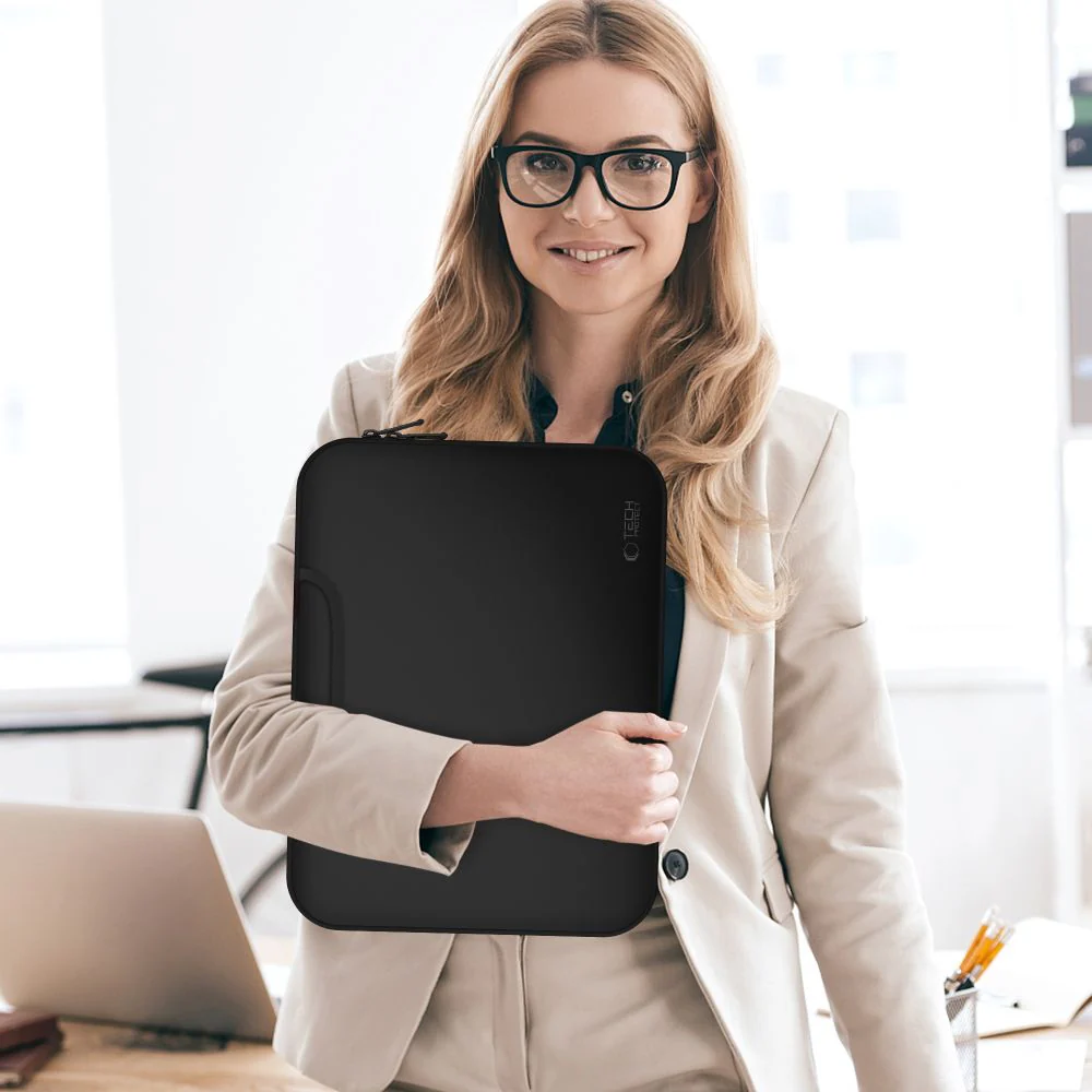 Schutzhülle für 13" / 14" Laptop, Tech-Protect Neopren Bag, Schwarz - Image 8