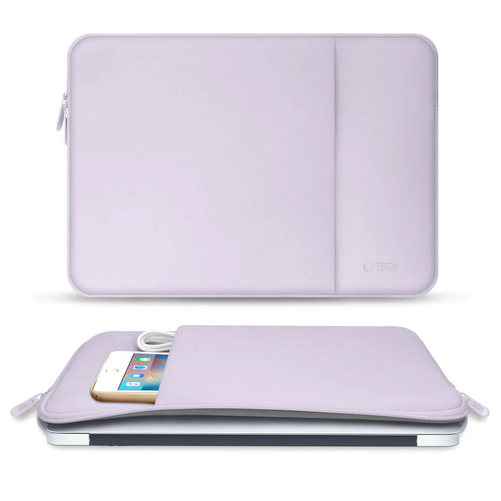 Schutzhülle für 13" Laptop, Tech-Protect Neopren, Violett - Image 6