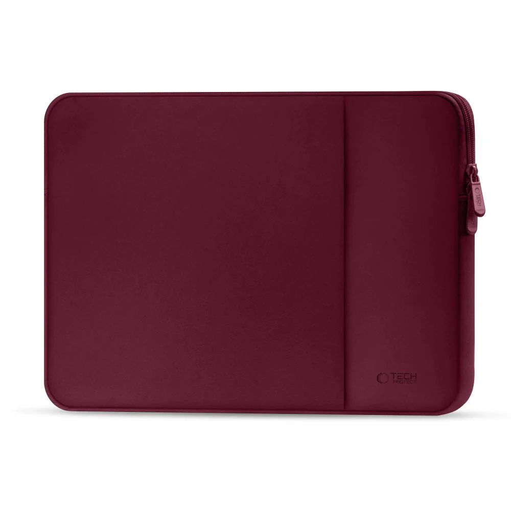 Schutzhülle für 14" Laptop, Tech-Protect Neopren, Kastanienbraun - Image 2