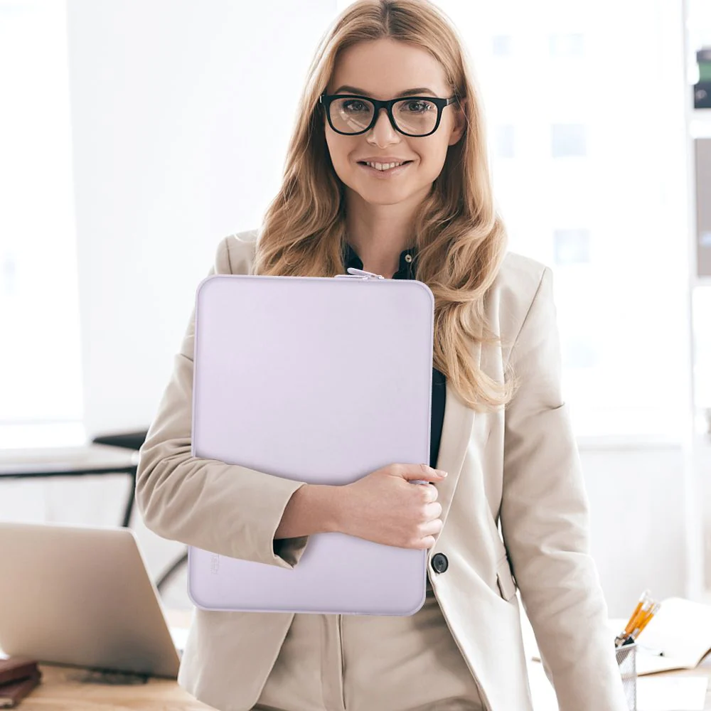 Schutzhülle für 14" Laptop, Tech-Protect Neopren, Violett - Image 9