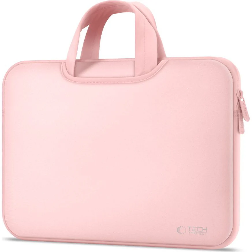 Schutzhülle für 15" / 16" Laptop, Tech-Protect Neopren Bag, Hellrosa - Image 2