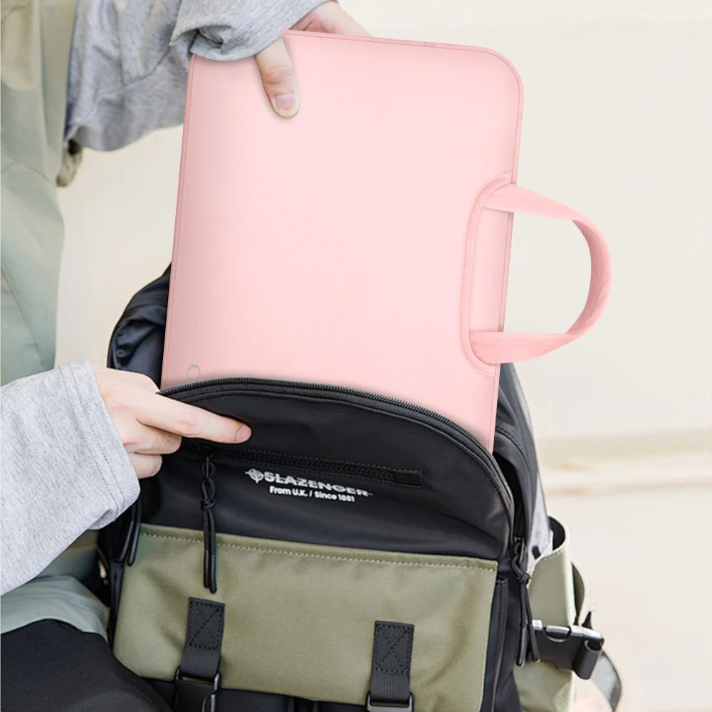 Schutzhülle für 15" / 16" Laptop, Tech-Protect Neopren Bag, Hellrosa - Image 6