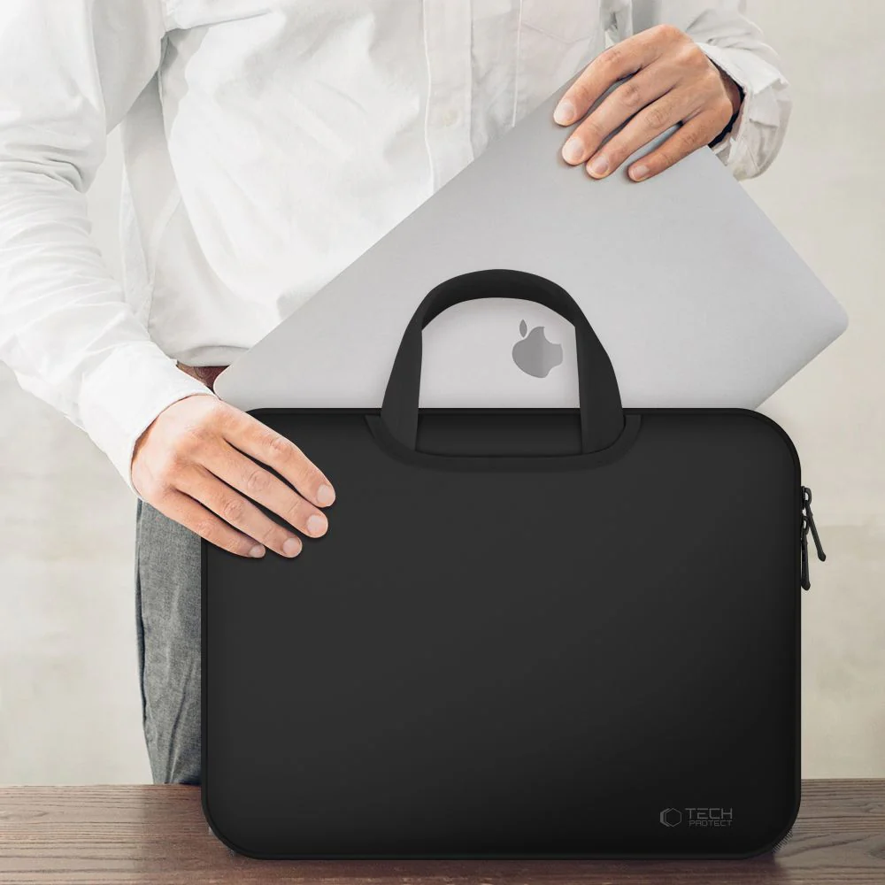 Schutzhülle für 15" / 16" Laptop, Tech-Protect Neopren Bag, Schwarz - Image 7