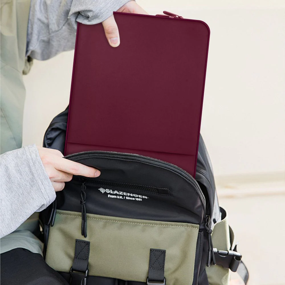 Schutzhülle für 15" / 16" Laptop, Tech-Protect Neopren, Kastanienbraun - Image 8