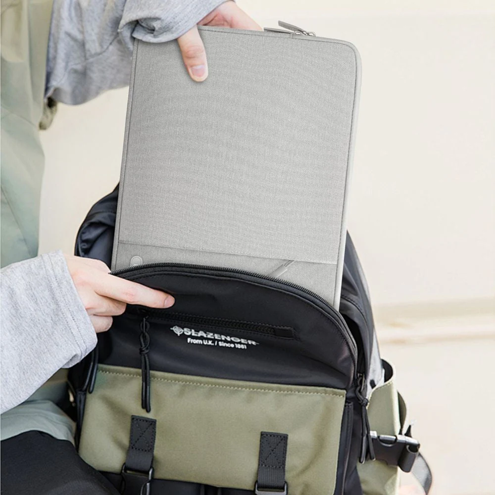 Schutzhülle für 15" / 16" Laptop, Tech-Protect Sleevy, Grau - Image 7