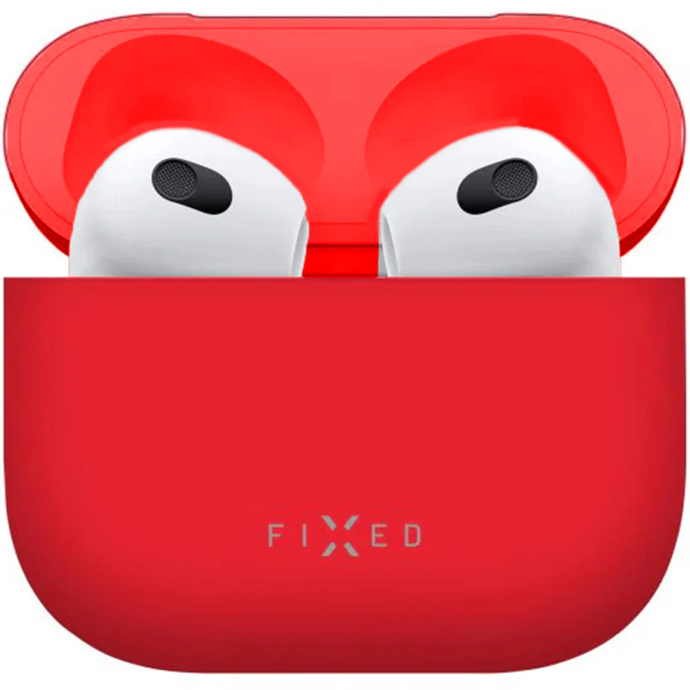 Schutzhülle für AirPods 4, Fixed Silky, Rot