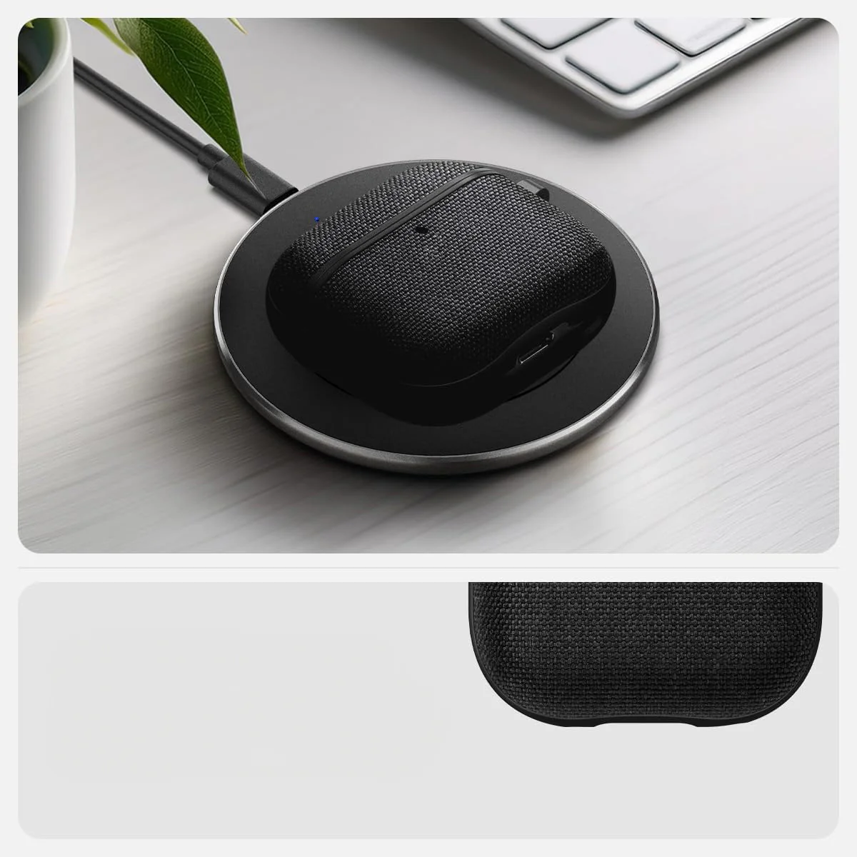 Schutzhülle für AirPods 4, Spigen Urban Fit, Schwarz - Image 11
