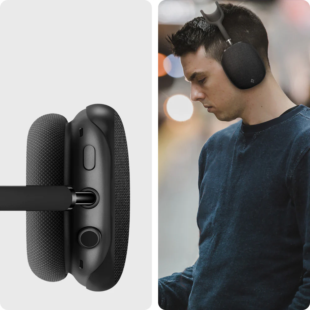 Schutzhülle für AirPods Max, Spigen Urban Fit, Schwarz - Image 9