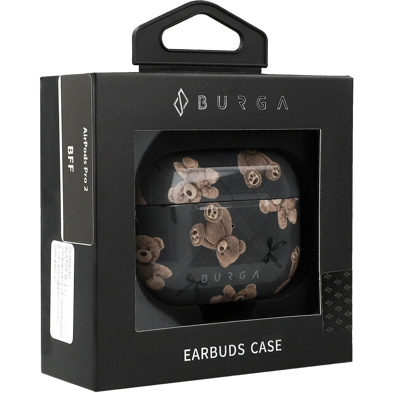 Schutzhülle für AirPods Pro 2, Burga BFF, Grau mit Teddybären - Image 5