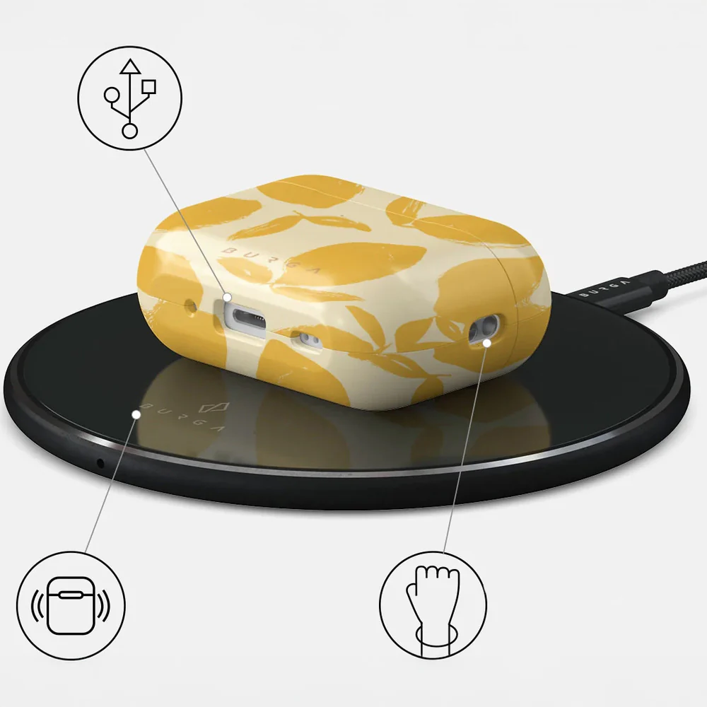 Schutzhülle für AirPods Pro 2, Burga Lemon Tart, Gelb mit Zitronenmuster - Image 4