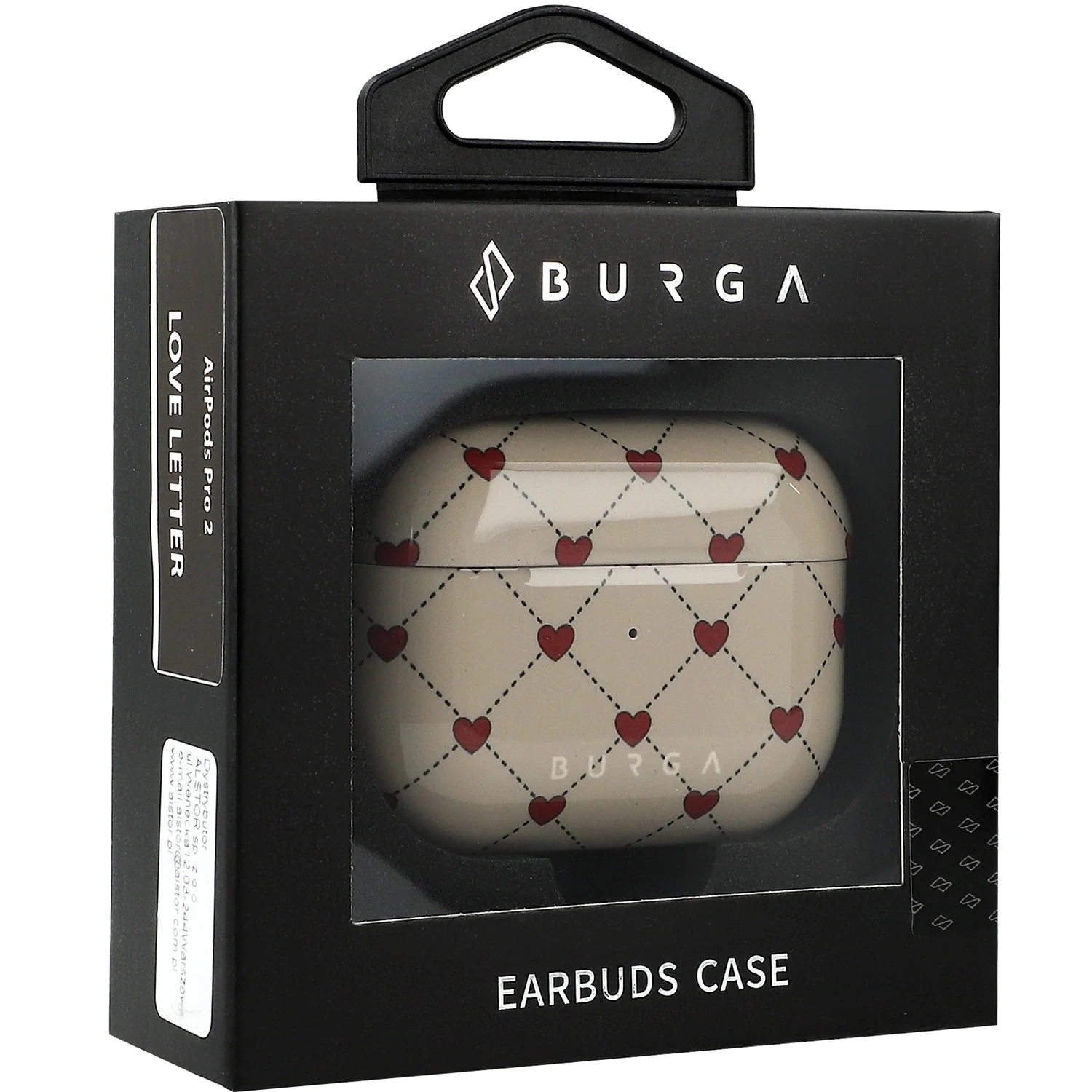 Schutzhülle für AirPods Pro 2, Burga Love Letter, Beige und Rot - Image 5
