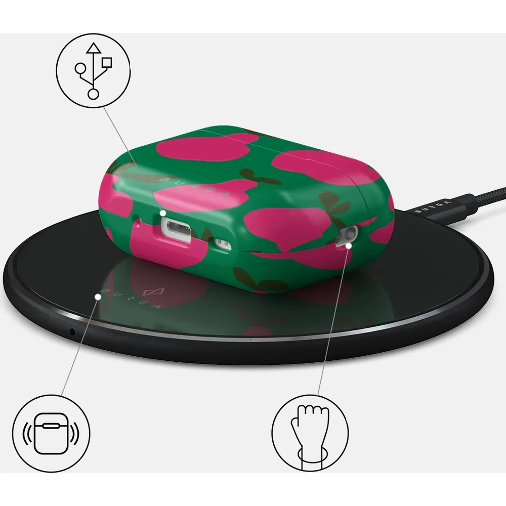 Schutzhülle für AirPods Pro 2, Burga Refresco, Grün-rosa - Image 4
