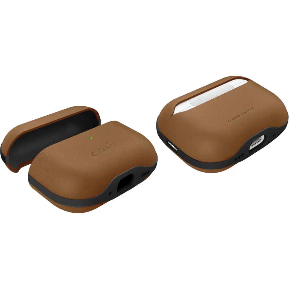 Schutzhülle für AirPods Pro 3, Tech-Protect NaturalFit, Braun - Image 4