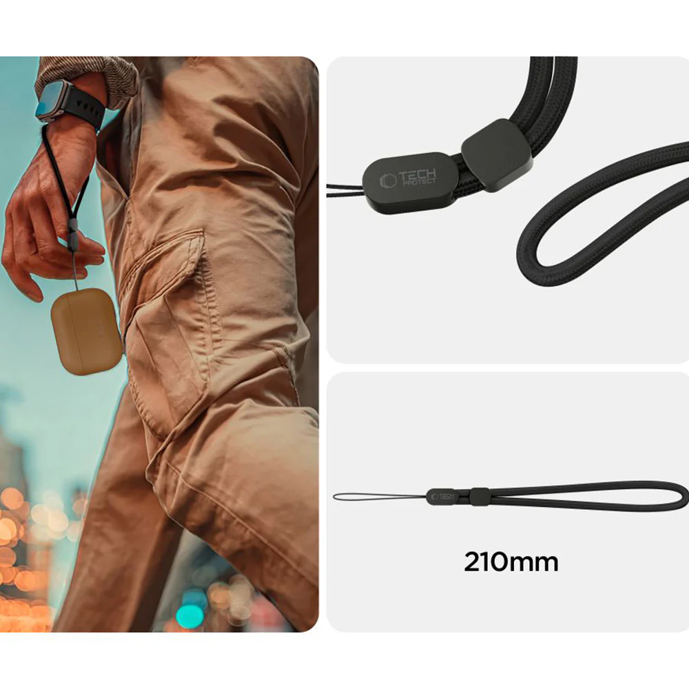 Schutzhülle für AirPods Pro 3, Tech-Protect NaturalFit, Braun - Image 7