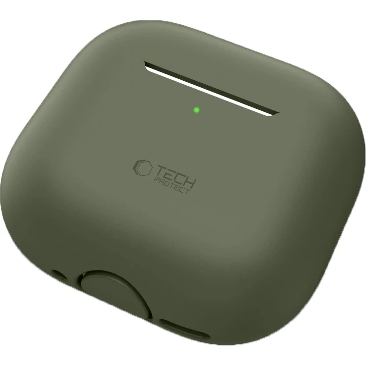 Schutzhülle für Apple AirPods 4, Tech-Protect Silicone, Grün - Image 2