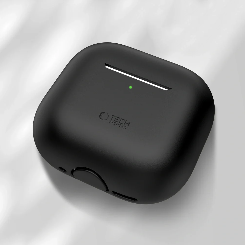 Schutzhülle für Apple AirPods 4, Tech-Protect Silicone, Schwarz - Image 2