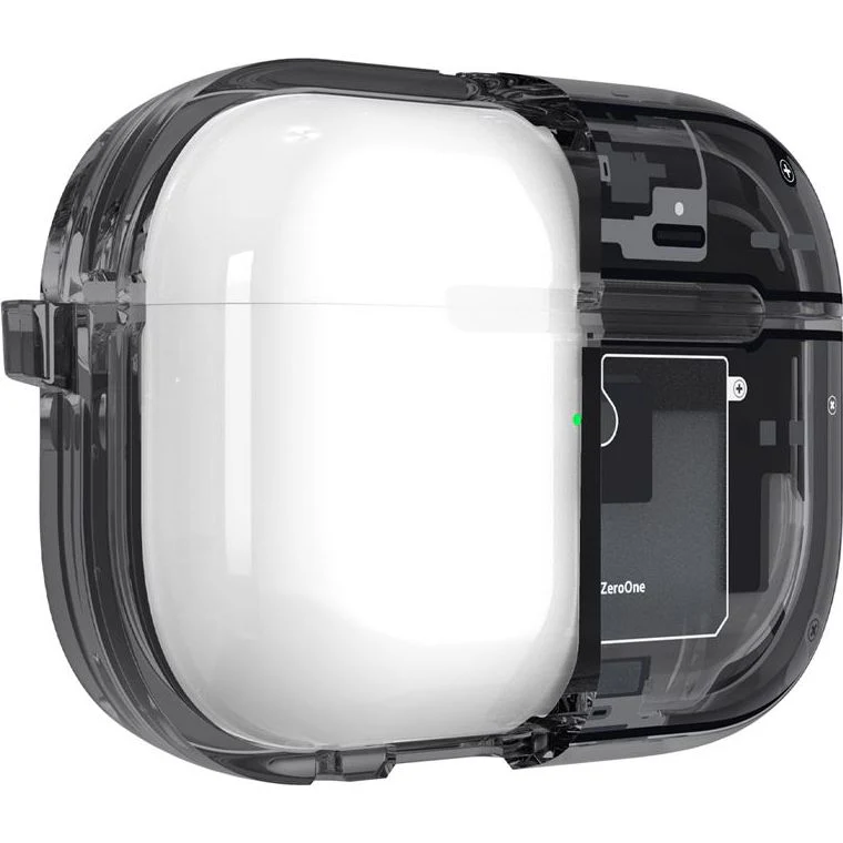 Schutzhülle für Apple AirPods Pro 2, Spigen Ultra Hybrid, Rauchfarben-Grau (Zero One) - Image 9