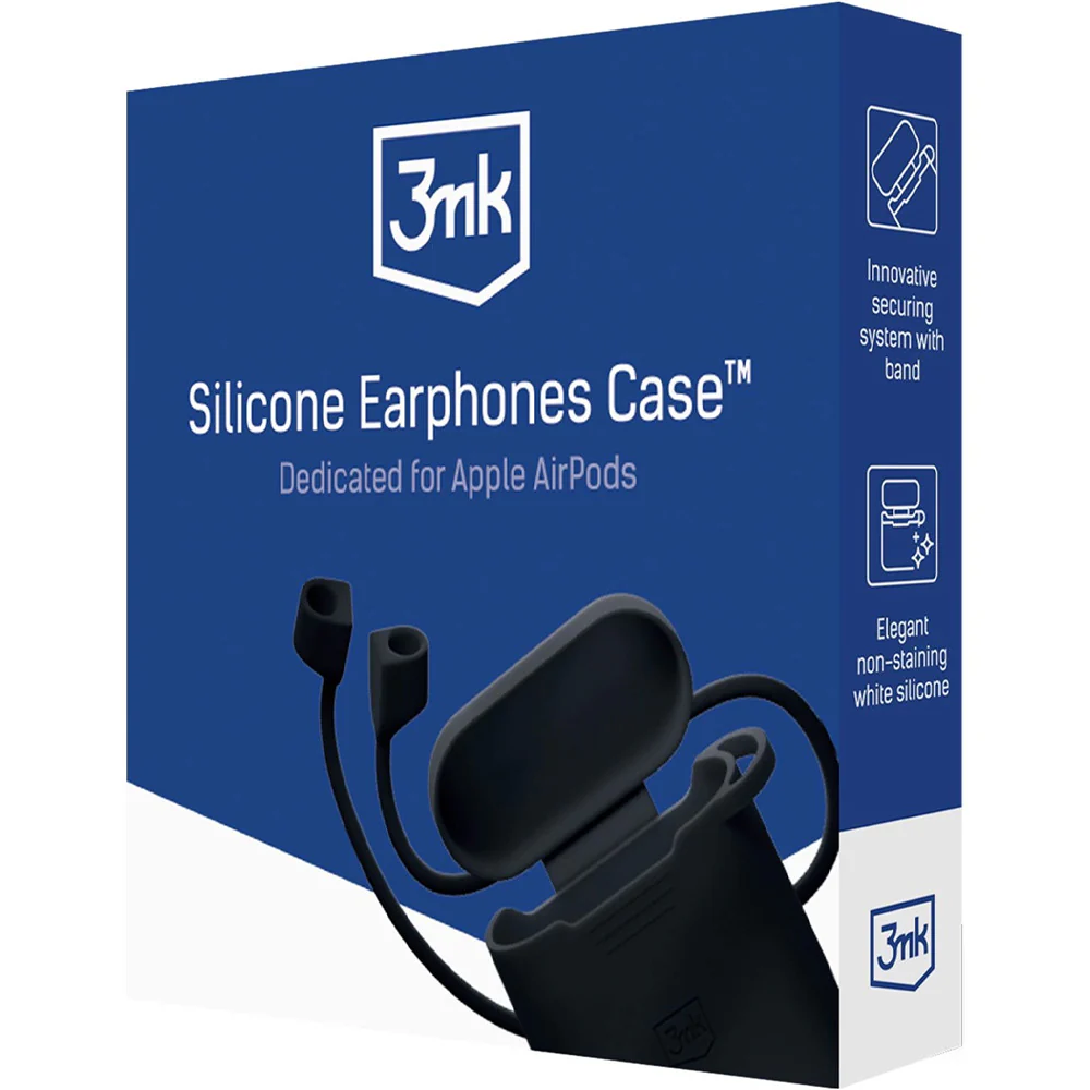 Schutzhülle für Apple AirPods Pro 3, 3mk Silicone Earphones Case, Schwarz - Image 12