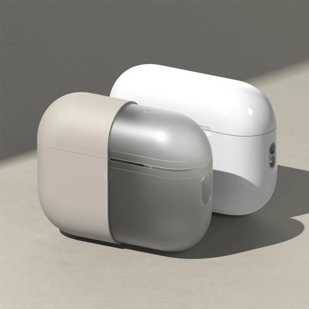Schutzhülle für Apple AirPods Pro 3, Ringke Silicone, Beige - Image 3