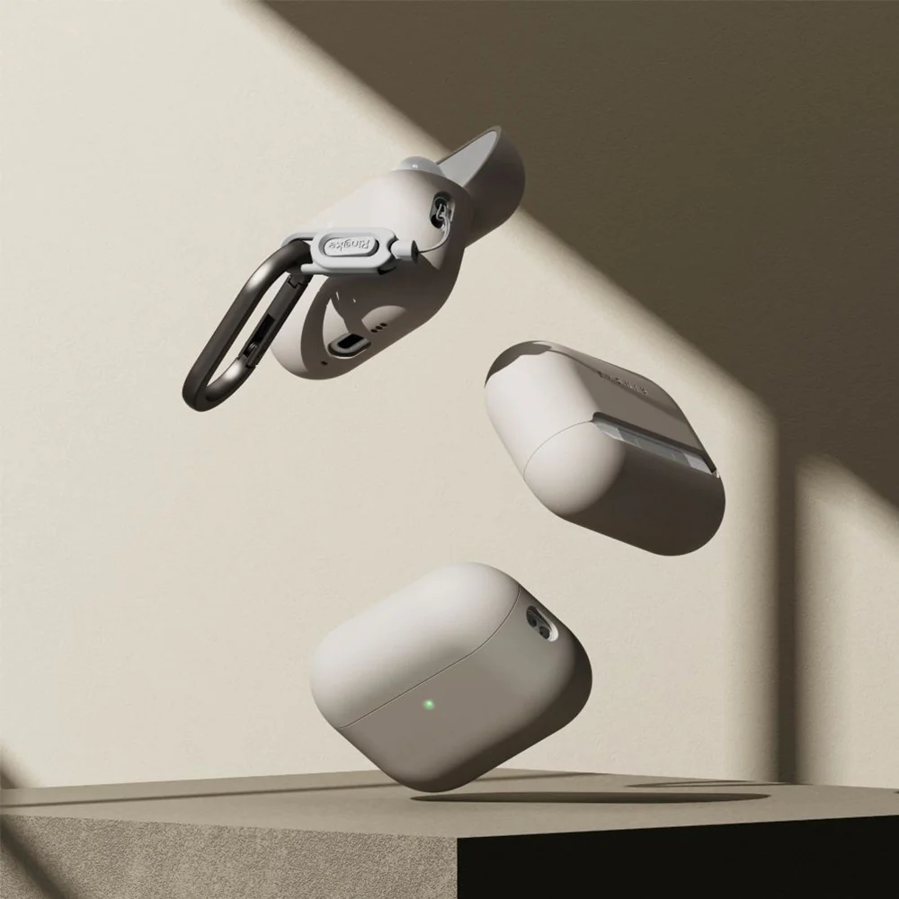Schutzhülle für Apple AirPods Pro 3, Ringke Silicone, Beige - Image 4