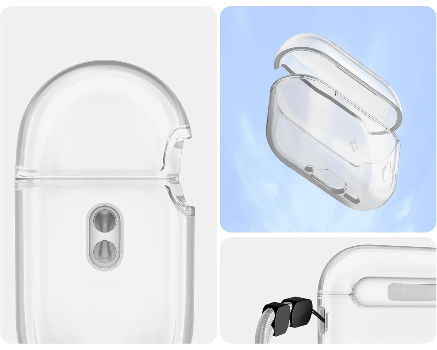 Schutzhülle für Apple AirPods Pro 3, Spigen Liquid Crystal, Transparent - Image 9