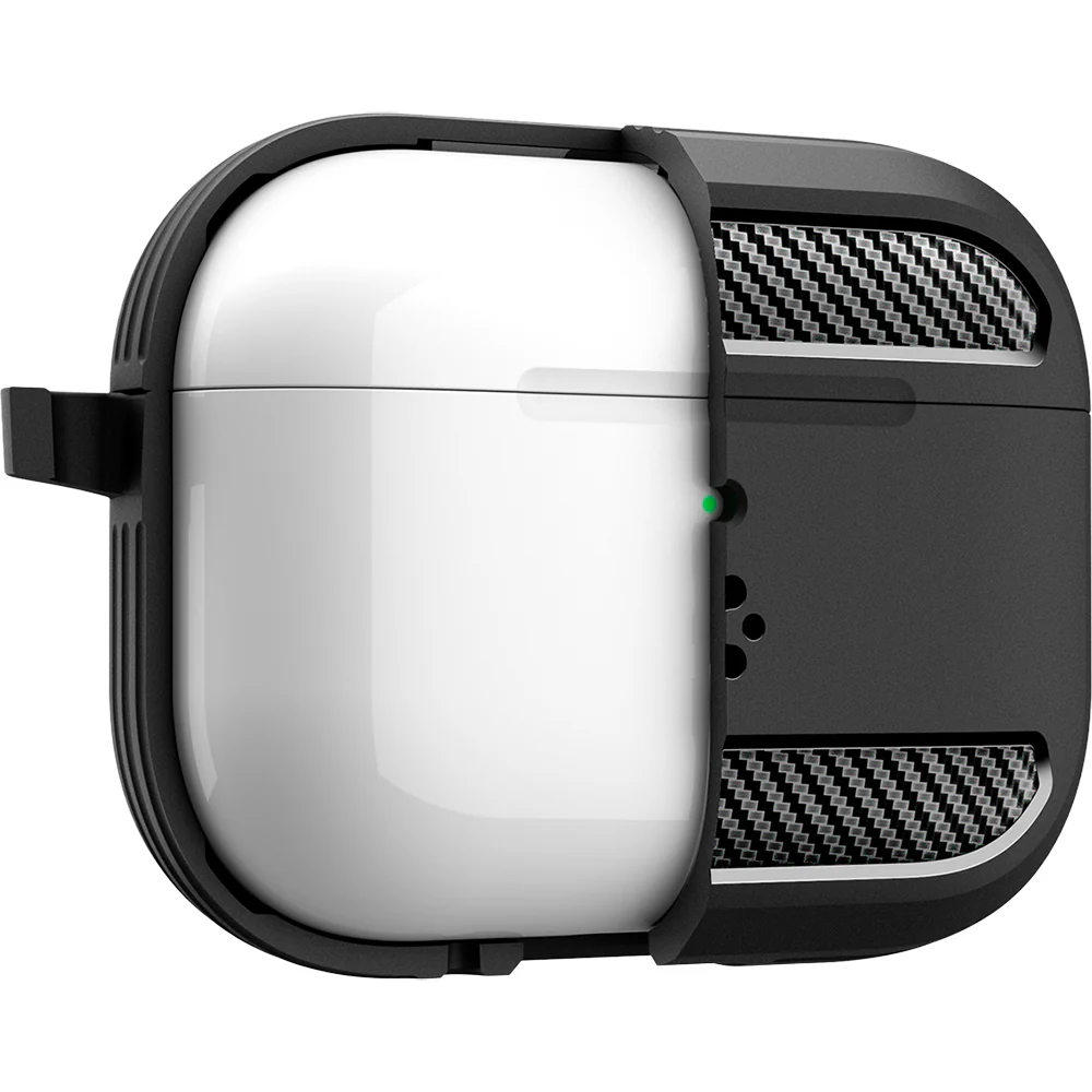 Schutzhülle für Apple AirPods Pro 3, Spigen Rugged Armor, Schwarz - Image 5