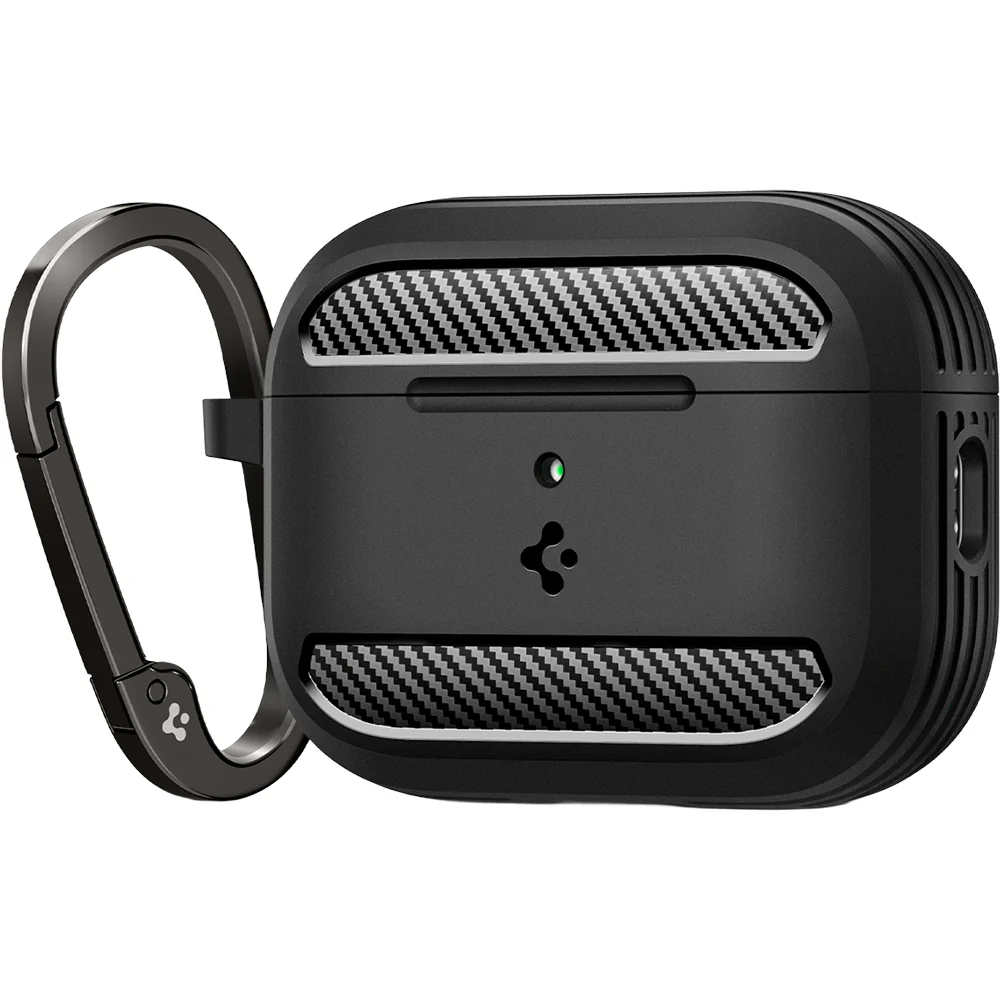 Schutzhülle für Apple AirPods Pro 3, Spigen Rugged Armor, Schwarz - Image 8