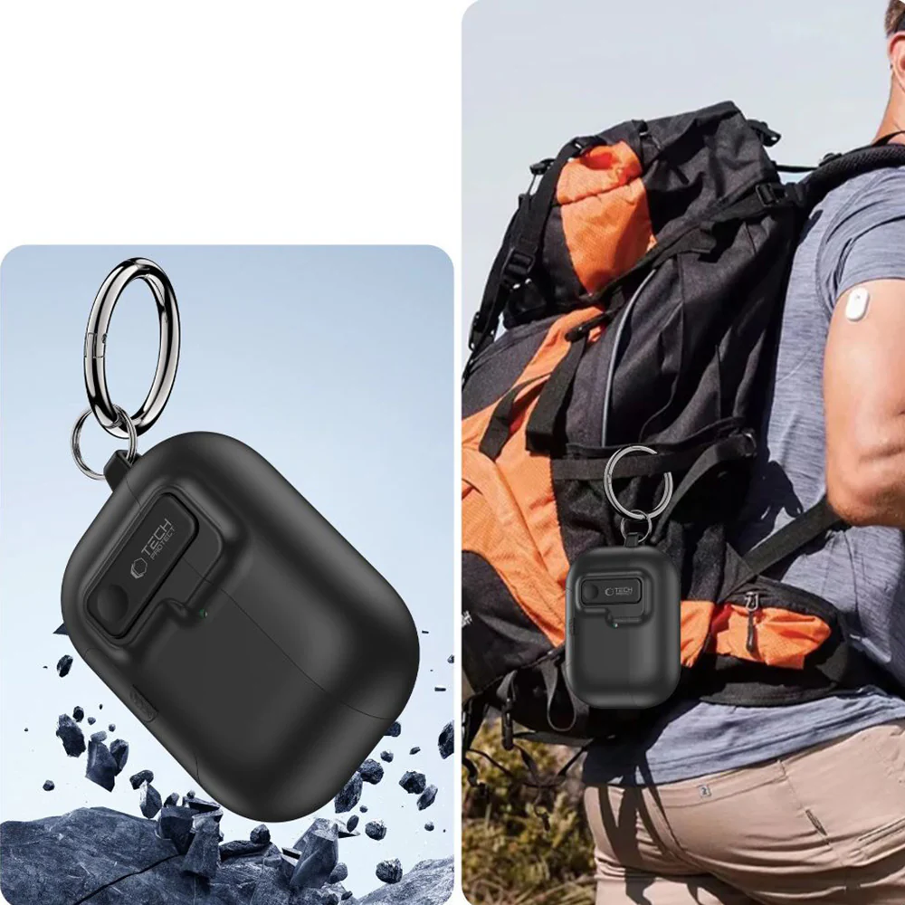 Schutzhülle für Apple AirPods Pro 3, Tech-Protect Slim Hook, Schwarz - Image 10