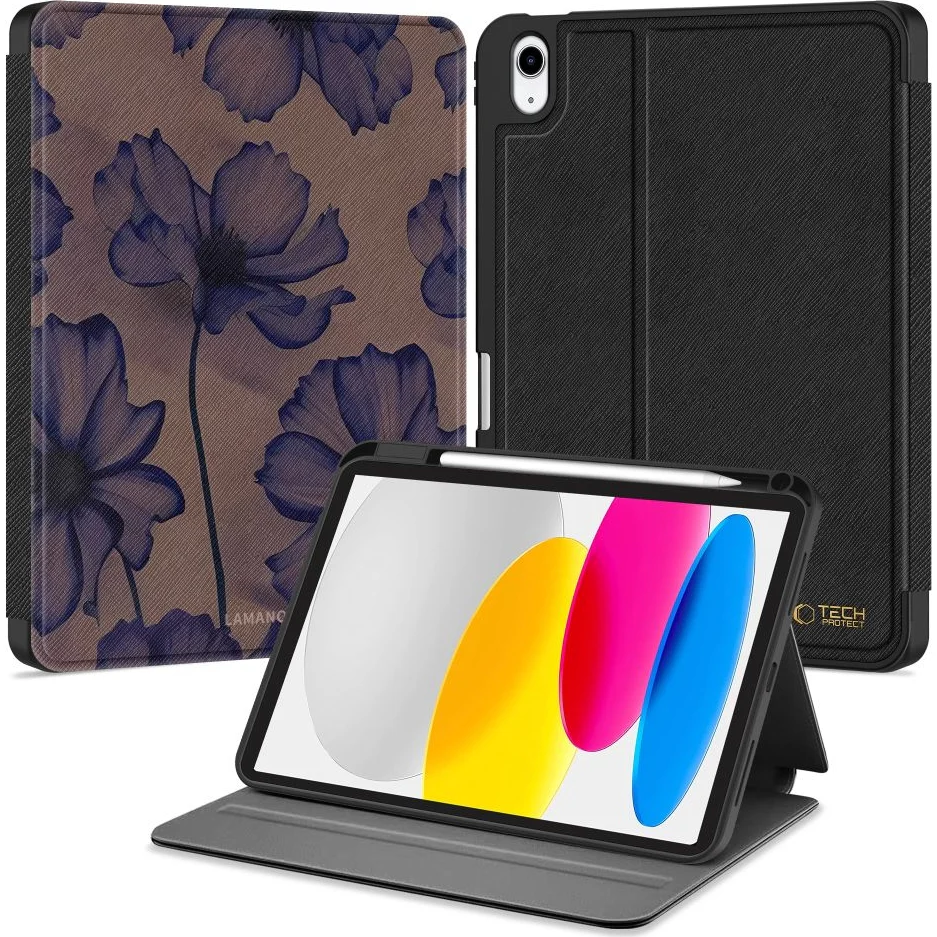 Schutzhülle für Apple iPad 11 2025 / 10.9 2022, Tech-Protect Lamano, Braun