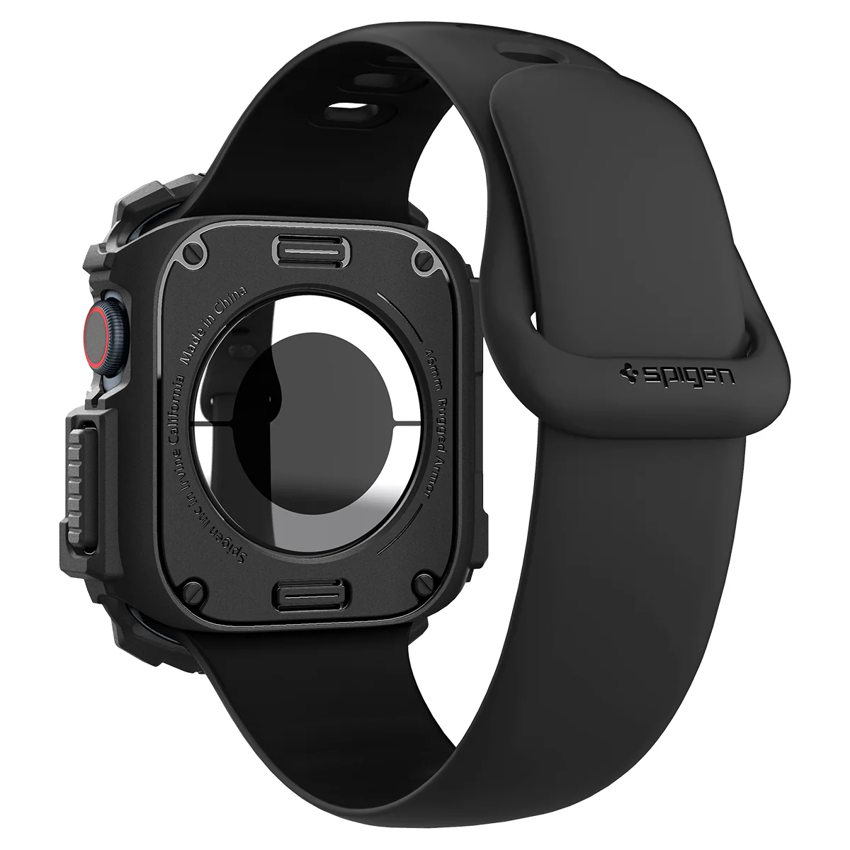 Schutzhülle für Apple Watch 10 46 mm, Spigen Rugged Armor, Schwarz - Image 7