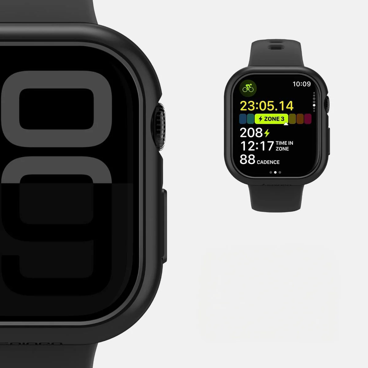 Schutzhülle für Apple Watch 11 / 10 46 mm, Spigen Thin Fit, Schwarz - Image 13