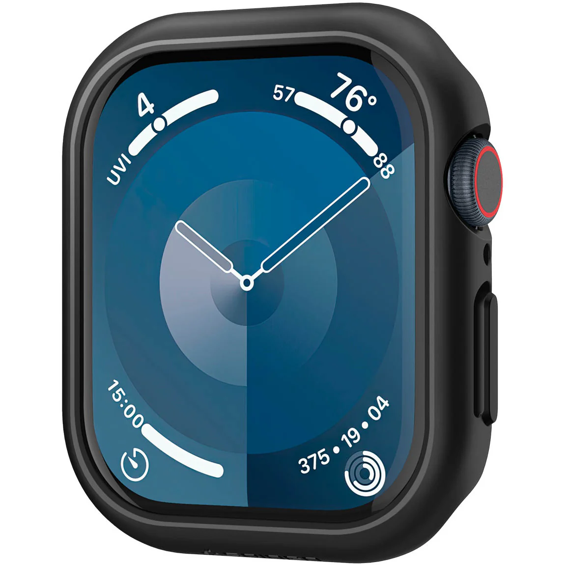 Schutzhülle für Apple Watch 11 / 10 46 mm, Spigen Thin Fit, Schwarz - Image 3