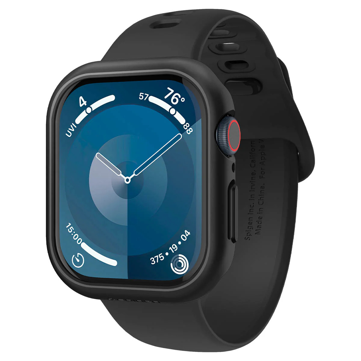 Schutzhülle für Apple Watch 11 / 10 46 mm, Spigen Thin Fit, Schwarz - Image 5