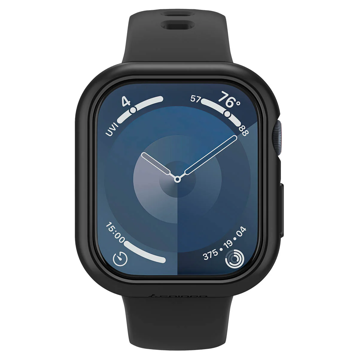 Schutzhülle für Apple Watch 11 / 10 46 mm, Spigen Thin Fit, Schwarz - Image 6