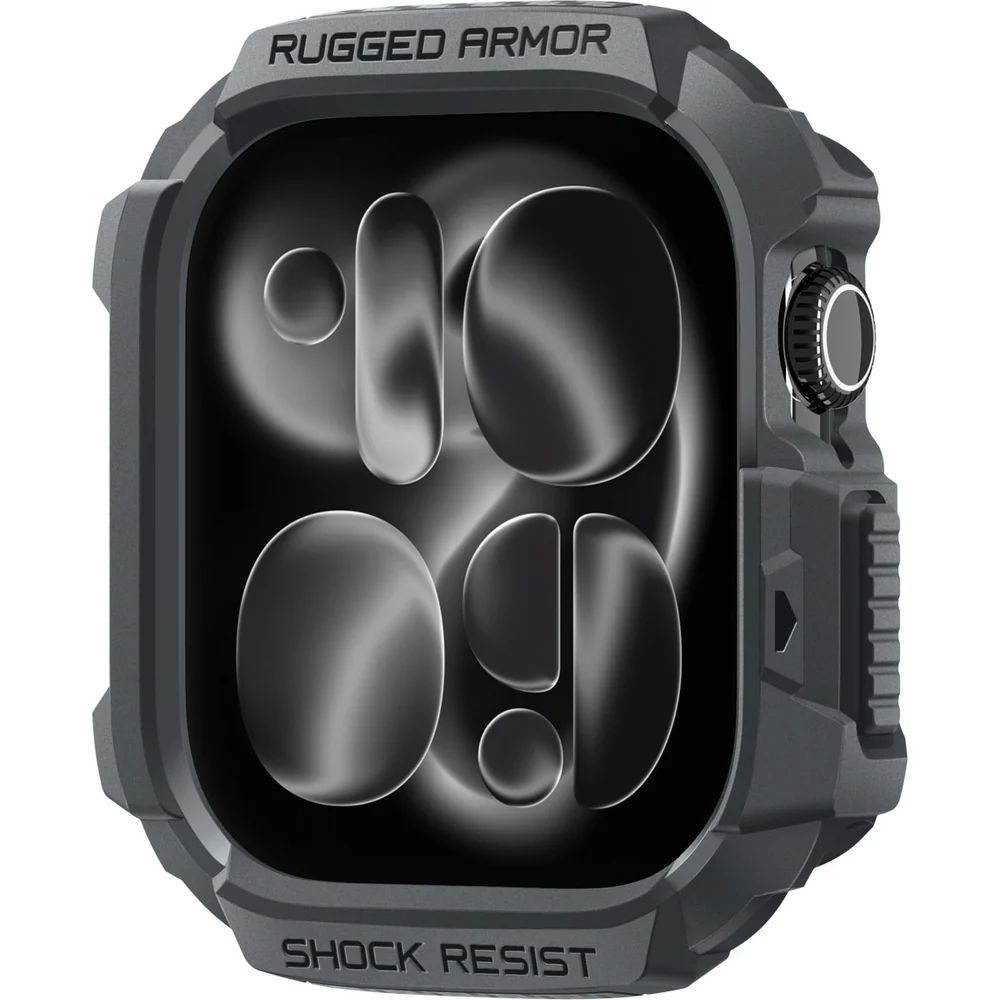 Schutzhülle für Apple Watch 11 / 10 46 mm, Spigen Rugged Armor 2, Grau - Image 4