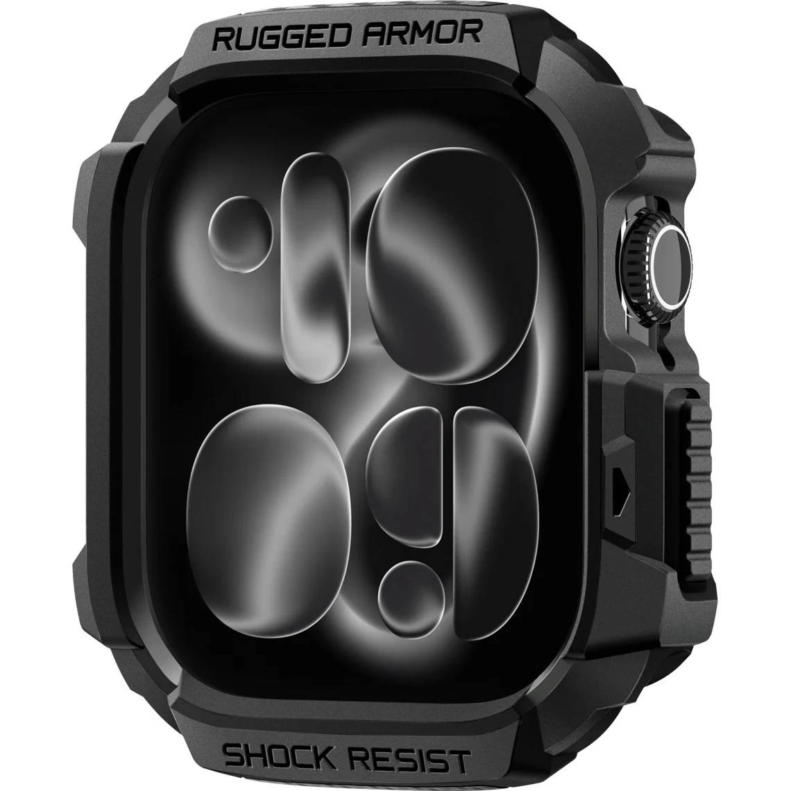 Schutzhülle für Apple Watch 11 / 10 46 mm, Spigen Rugged Armor 2, Schwarz - Image 4