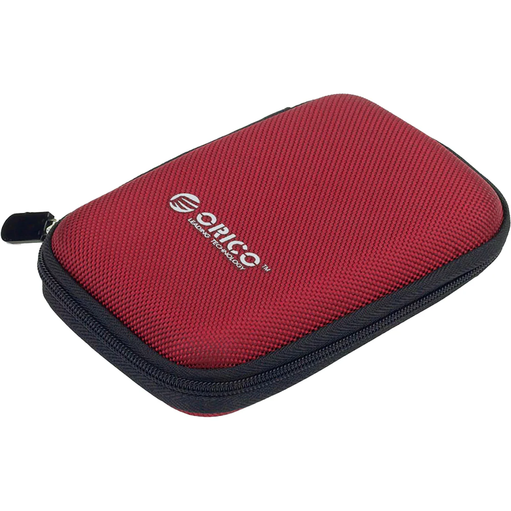Schutzhülle für externe Festplatte 2,5" und Zubehör, Orico Portable Storage Bag, Rot - Image 2