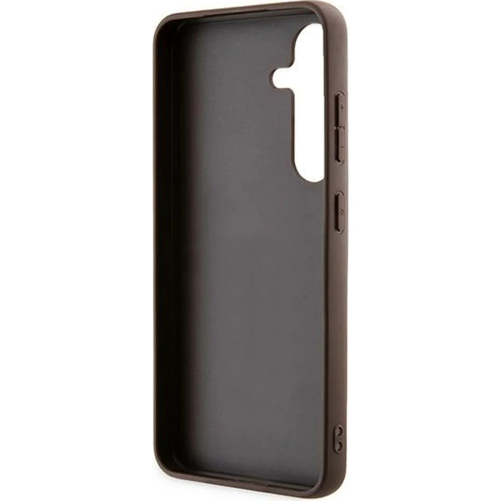 Schutzhülle für Galaxy A55, Guess 4G Metal Gold Logo, Braun - Image 7