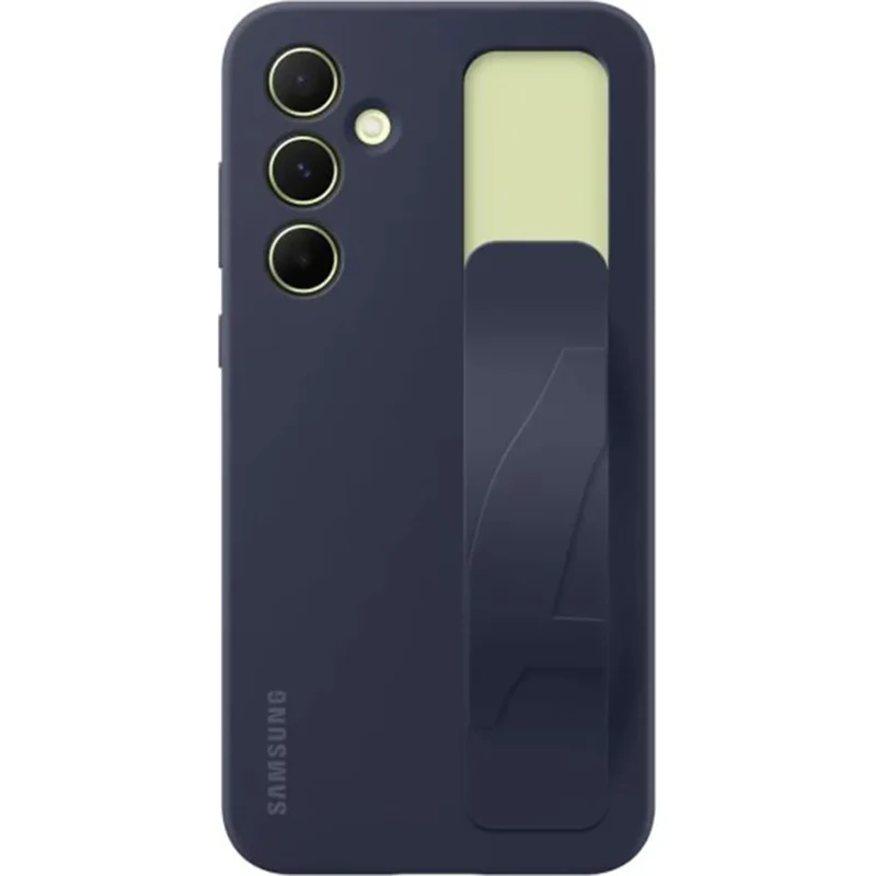 Schutzhülle für Galaxy A55, Samsung Silicone Standing Grip Case, Dunkelblau - Image 5