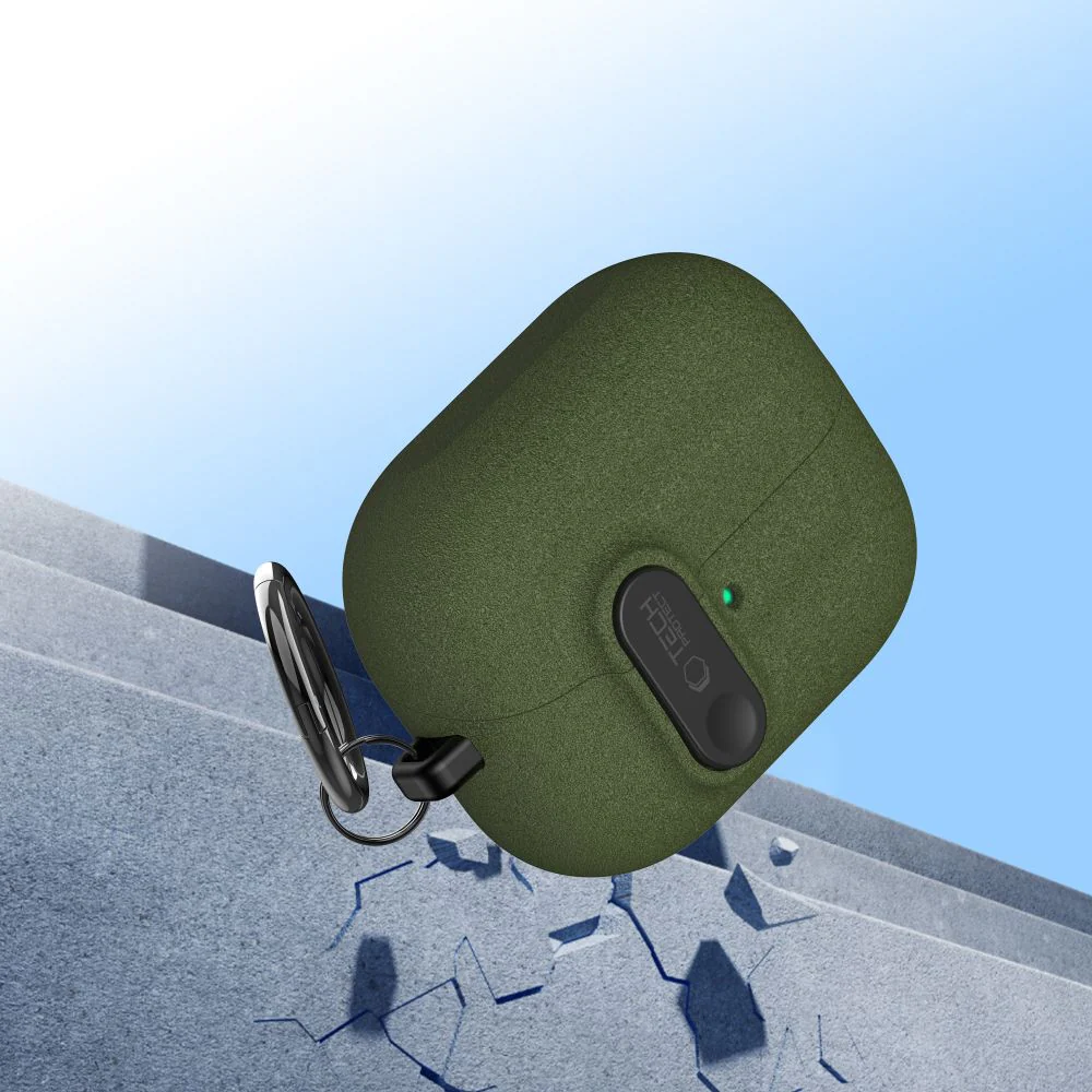 Schutzhülle für Galaxy Buds 3 / 3 FE / 3 Pro, Tech-Protect Slim Hook, Dunkelgrün - Image 8