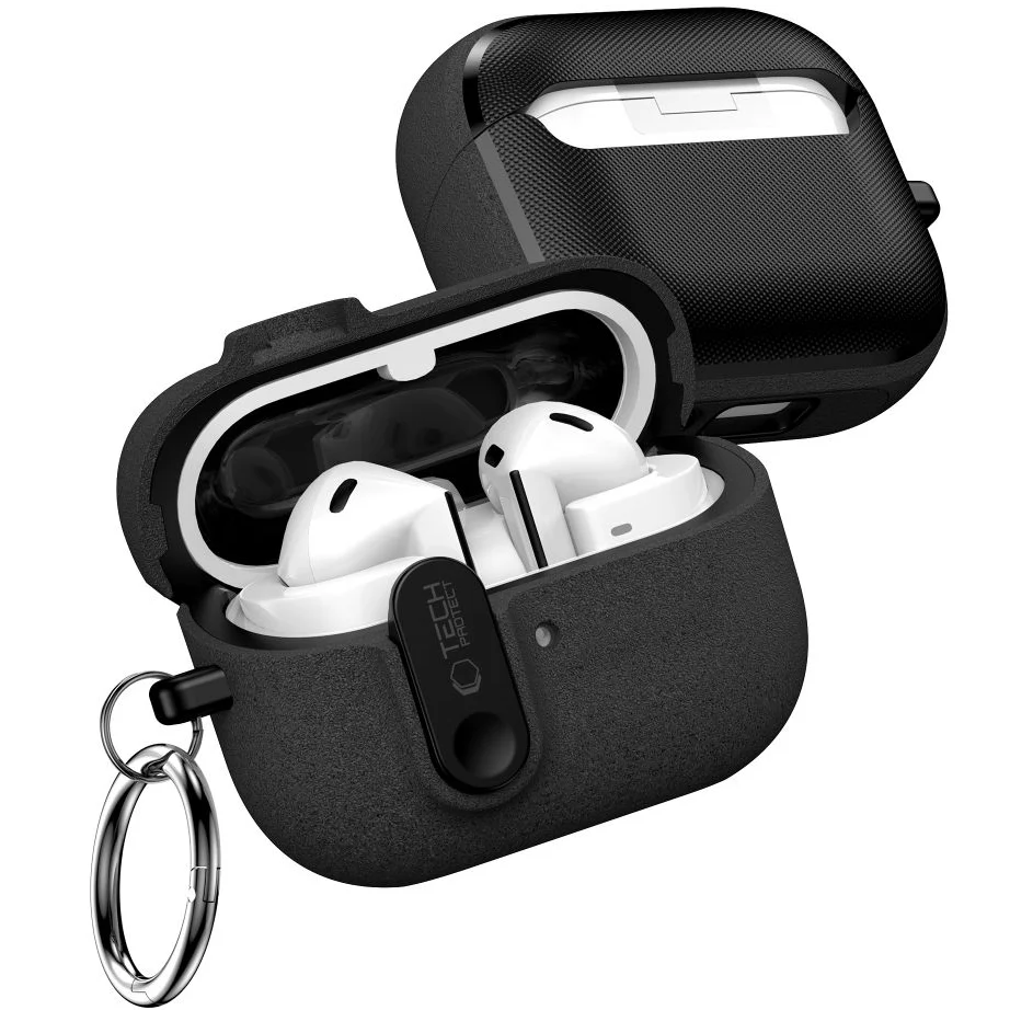 Schutzhülle für Galaxy Buds 3 / 3 FE / 3 Pro, Tech-Protect Slim Hook, Schwarz - Image 3