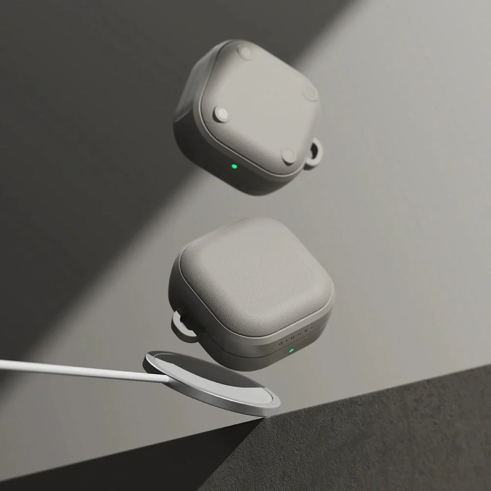 Schutzhülle für Galaxy Buds 4 / 4 Pro, Ringke Onyx Magnetic mit MagSafe, Grau - Image 3