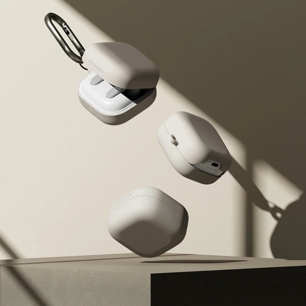 Schutzhülle für Galaxy Buds 4 / 4 Pro, Ringke Silicone, Beige - Image 4