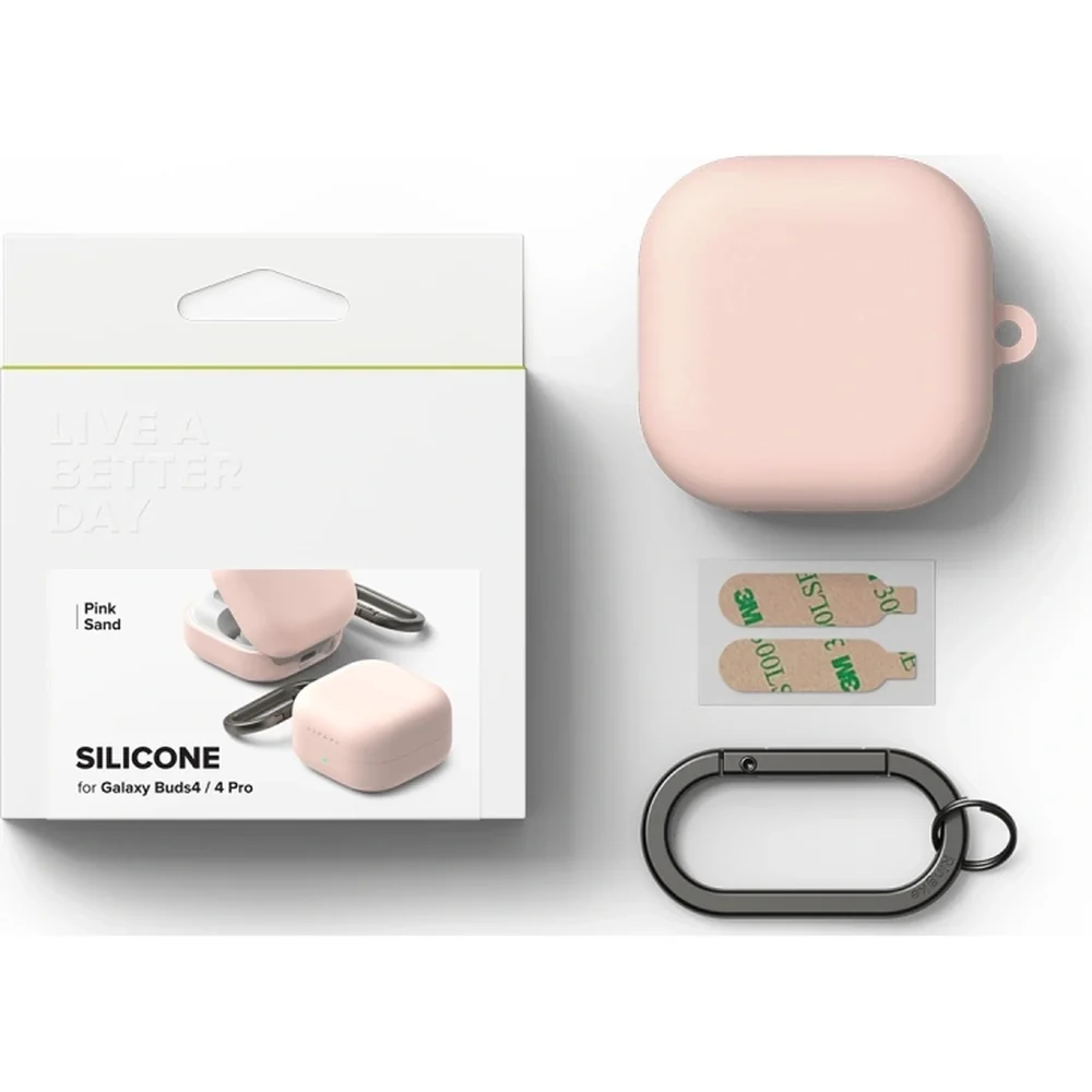 Schutzhülle für Galaxy Buds 4 / 4 Pro, Ringke Silicone, Rosa - Image 7