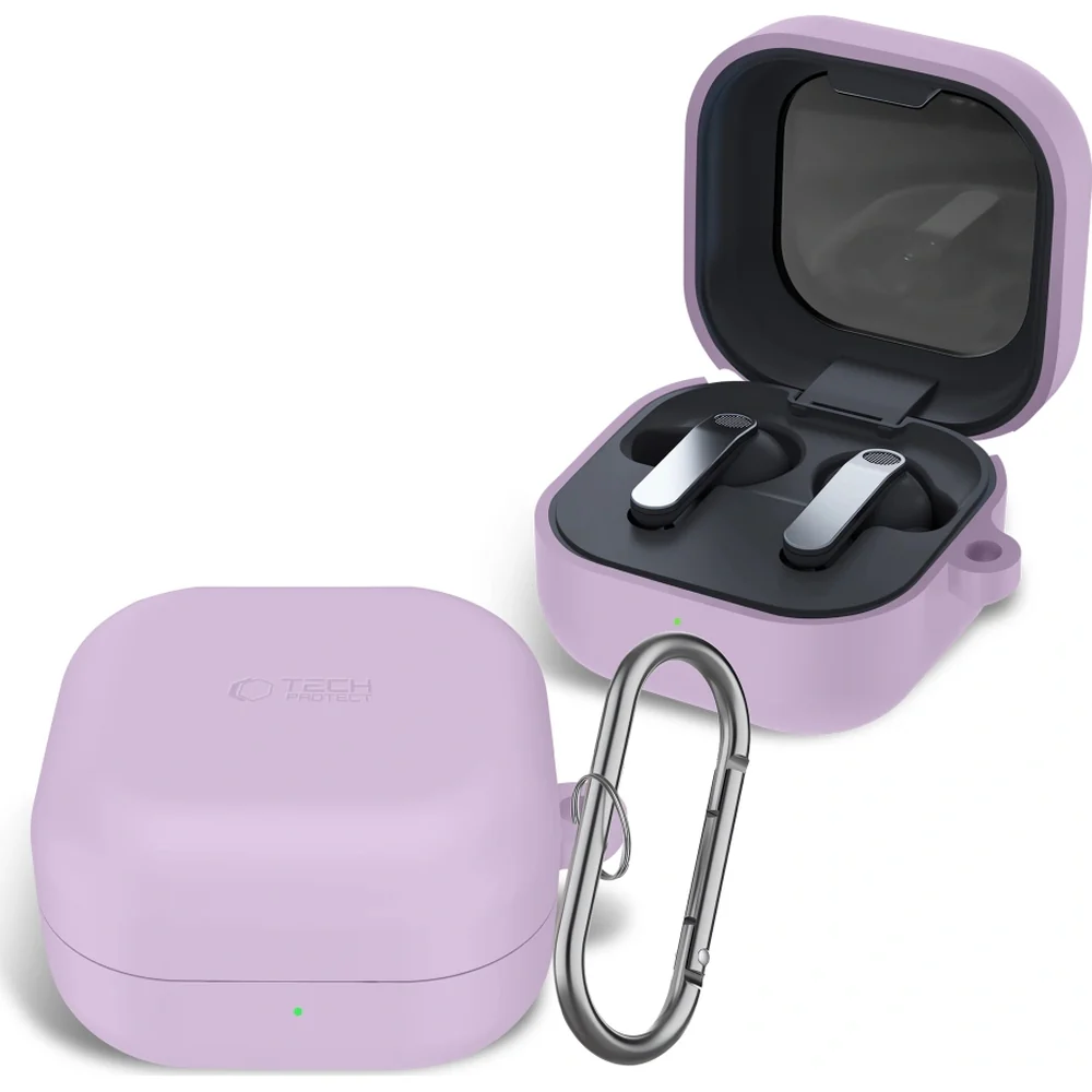 Schutzhülle für Galaxy Buds 4 / 4 Pro, Tech-Protect Silicone Hook, Violett - Image 3
