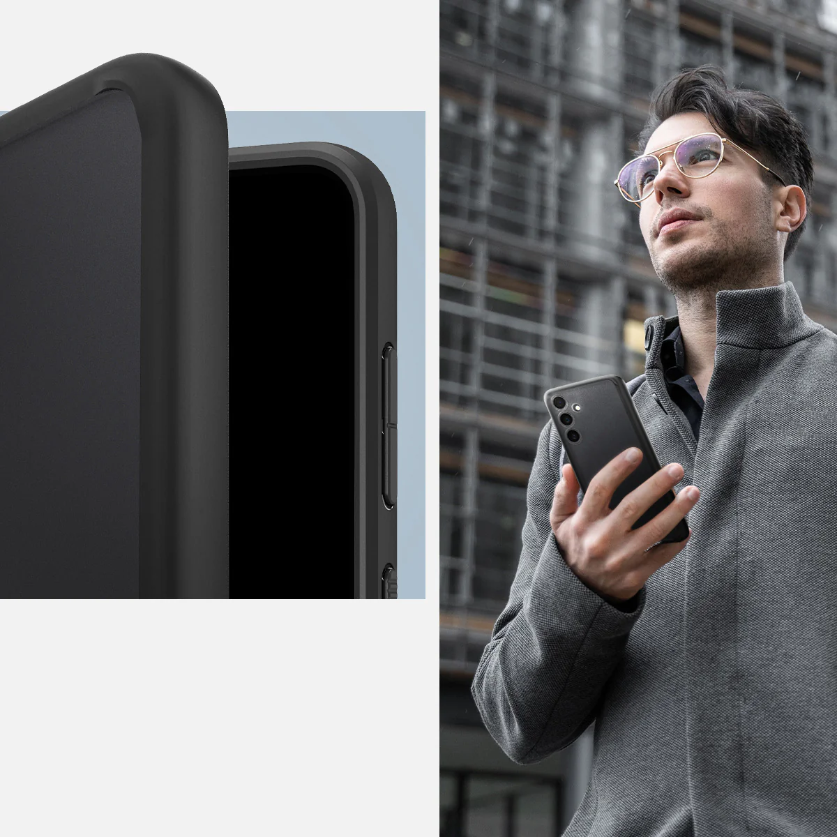 Schutzhülle für Galaxy S24, Spigen Ultra Hybrid, Durchscheinend-Schwarz - Image 6