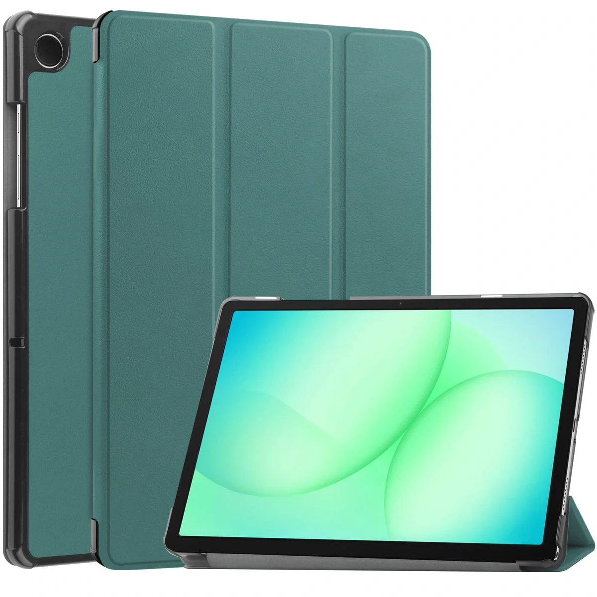 Schutzhülle für Galaxy Tab A11 Plus / A9 Plus, Bizon Case Tab Croc, Dunkelgrün
