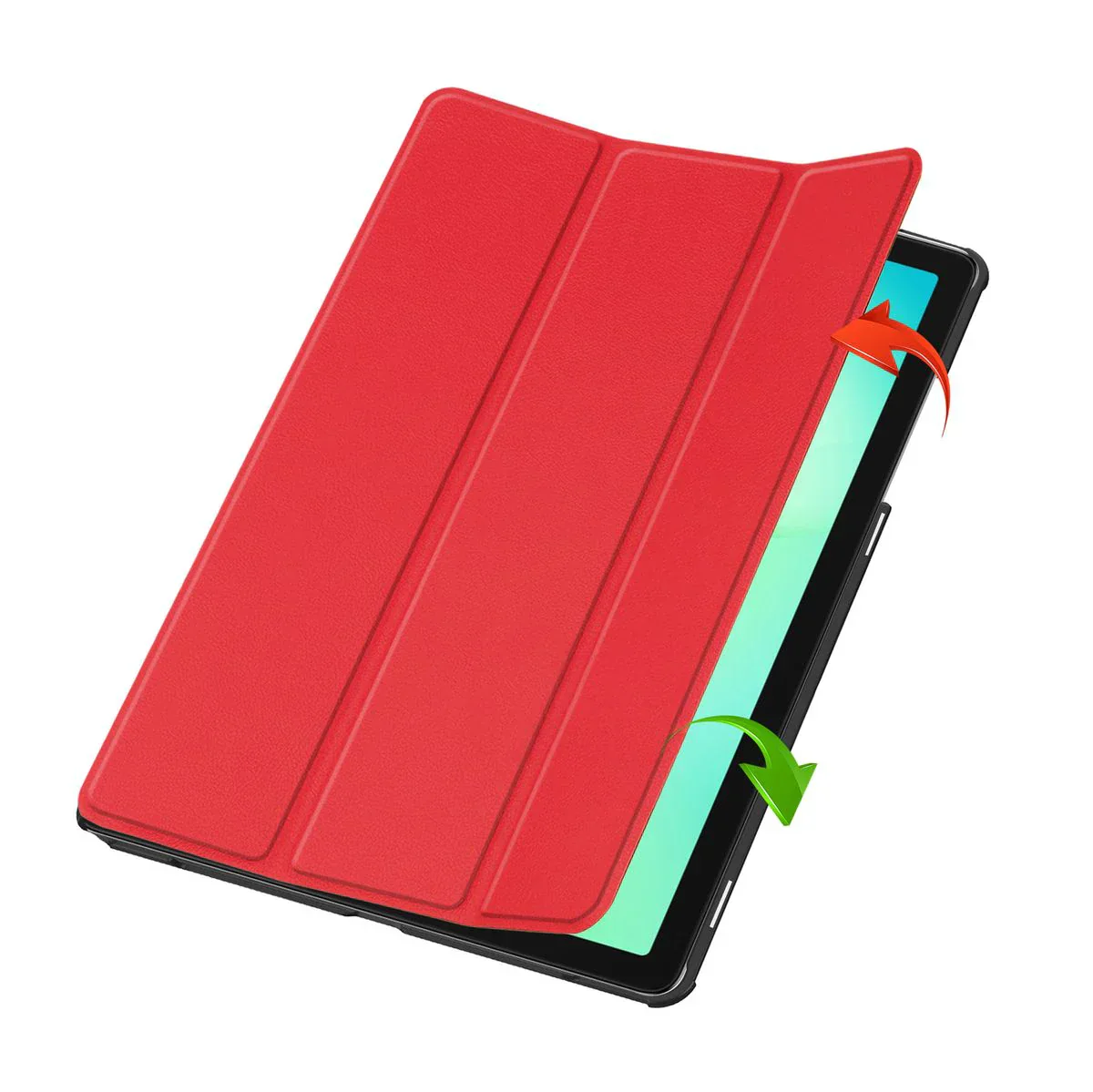 Schutzhülle für Galaxy Tab A11 Plus / A9 Plus, Bizon Case Tab Croc, Rot - Image 6