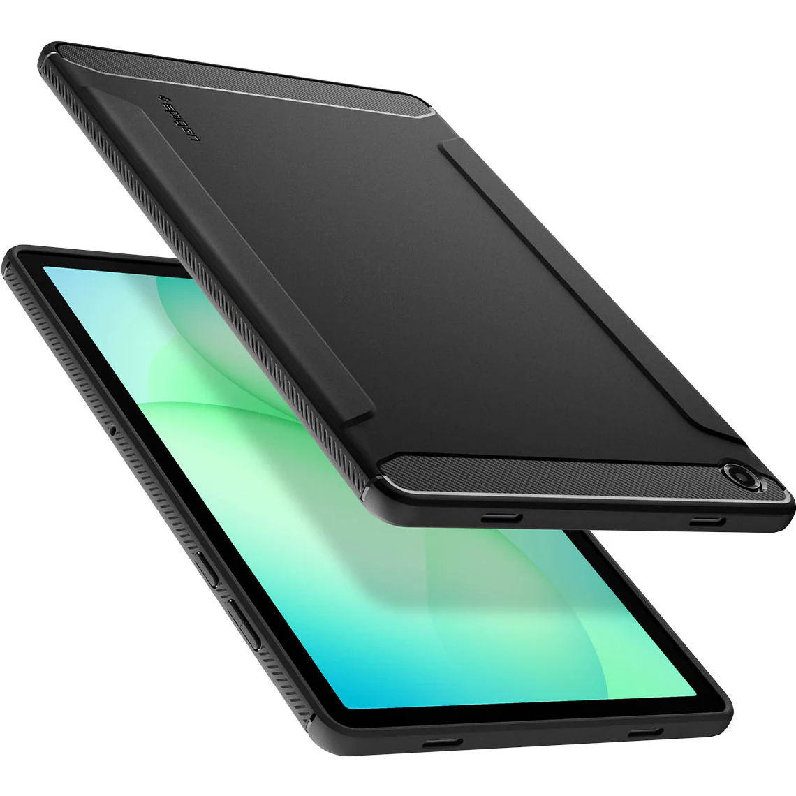 Schutzhülle für Galaxy Tab A11 Plus, Spigen Rugged Armor, Schwarz - Image 6