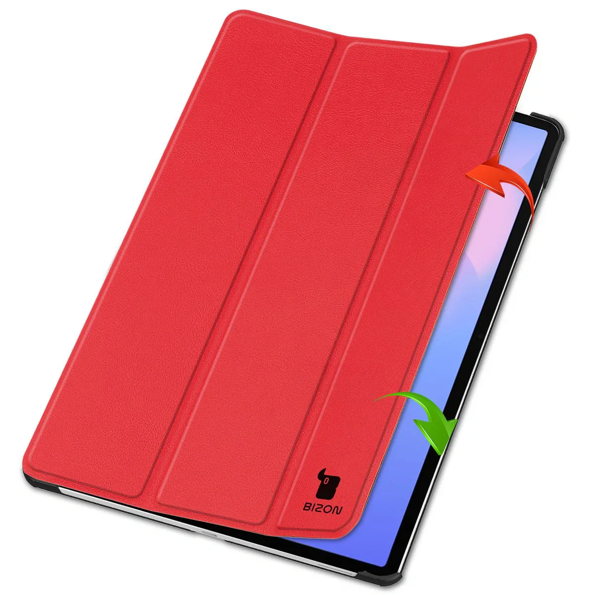 Schutzhülle für Galaxy Tab S10 FE Plus, Bizon Case Tab Croc, Rot - Image 6